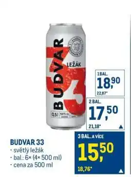 Makro Budvar 33 nabídka