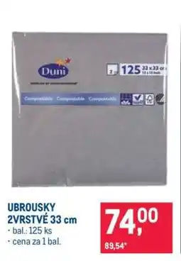 Makro UBROUSKY 2VRSTVÉ 33 cm nabídka