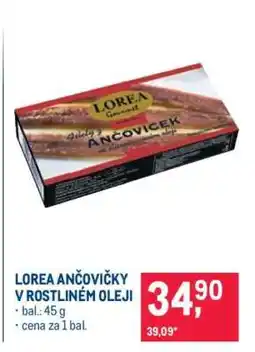 Makro LOREA ANČOVIČKY V ROSTLINNÉM OLEJI nabídka