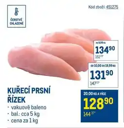 Makro Kuřecí prsní řízek nabídka
