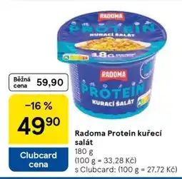 Tesco Radoma Protein kuřecí salát nabídka