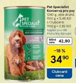 Tesco Pet Specialist Konzerva pro psy nabídka
