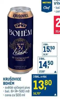 Makro Krušovice Bohém nabídka