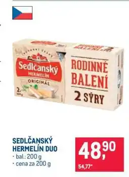 Makro Sedlčanský hermelín duo nabídka