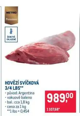 Makro Hovězí svíčková 3/4 lbs nabídka