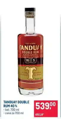 Makro TANDUAY DOUBLE RUM 40 % nabídka