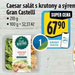 Albert Caesar salát s krutony a sýrem gran castelli nabídka