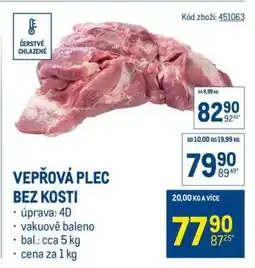 Makro Vepřová plec bez kosti nabídka