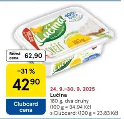 Tesco Lučina nabídka