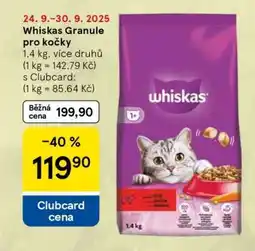 Tesco Whiskas Granule pro kočky nabídka