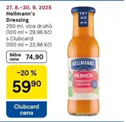 Tesco Hellmann’s dressing nabídka