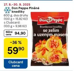 Tesco Don Peppe Plněné knedlíky nabídka