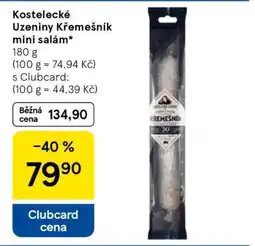 Tesco Kostelecké uzeniny Křemešník mini salám nabídka