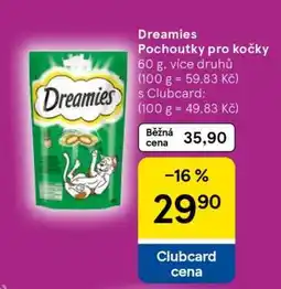 Tesco Dreamies pochoutky pro kočky nabídka