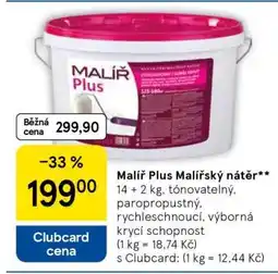 Tesco Malíř Plus malířský nátěr nabídka