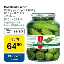 Tesco MACHLAND Okurky nabídka