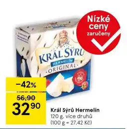 Tesco Král Sýrů Hermelín nabídka