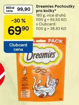 Tesco Dreamies pochoutky pro kočky nabídka