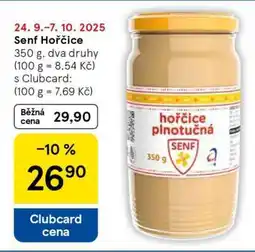 Tesco Senf Hořčice nabídka
