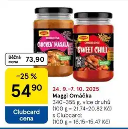 Tesco MAGGI omáčka nabídka