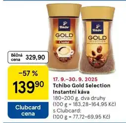 Tesco Tchibo Gold Selection Instantní káva nabídka