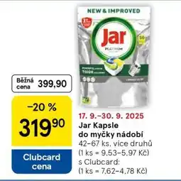 Tesco Jar Kapsle do myčky nádobí nabídka