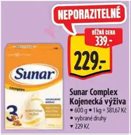 Albert Sunar Complex kojenecká výživa nabídka