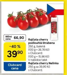 Tesco Rajčata cherry podlouhlá Strabena nabídka