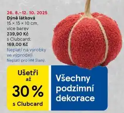 Tesco Dýně látková nabídka
