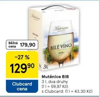 Tesco Mutěnice BIB nabídka