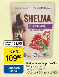 Tesco Shelma granule pro kočky nabídka