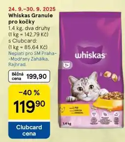 Tesco Whiskas Granule pro kočky nabídka