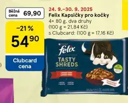 Tesco Felix kapsičky pro kočky nabídka