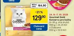 Tesco Gourmet Gold Konzervy pro kočky nabídka