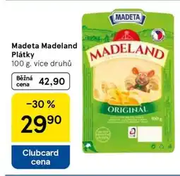 Tesco Madeta Madeland plátky nabídka