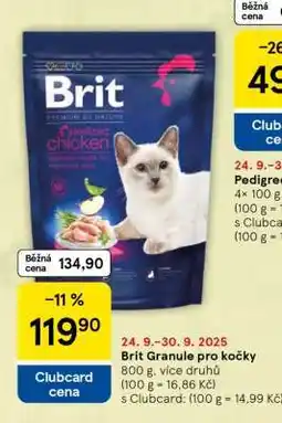 Tesco Brit Granule pro kočky nabídka