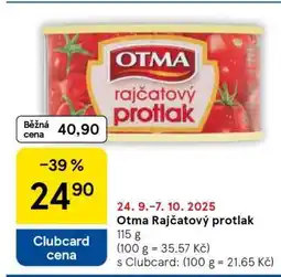 Tesco Otma Rajčatový protlak nabídka