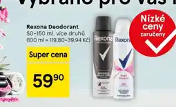 Tesco Rexona deodorant nabídka