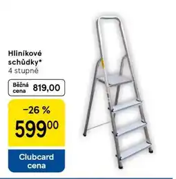 Tesco Hliníkové schůdky nabídka