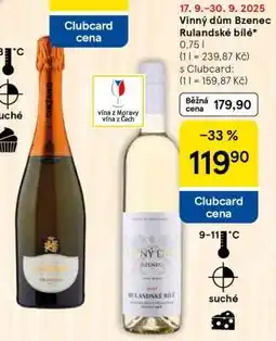 Tesco Vinný dům Bzenec Rulandské bílé nabídka