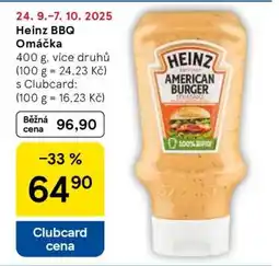 Tesco Heinz BBQ Omáčka nabídka