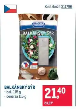 Makro Balkánský sýr nabídka