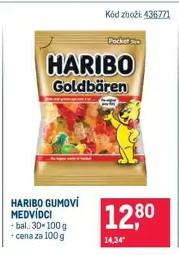 Makro HARIBO GUMOVÍ MEDVÍDCI nabídka