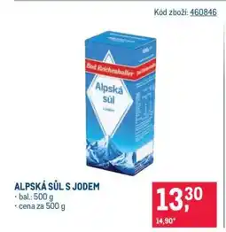 Makro Alpská sůl s jodem nabídka