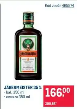 Makro Jägermeister 35% nabídka
