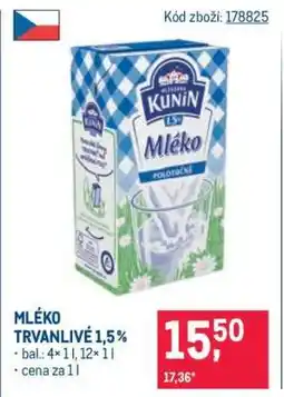 Makro Mléko trvanlivé 1,5 % nabídka