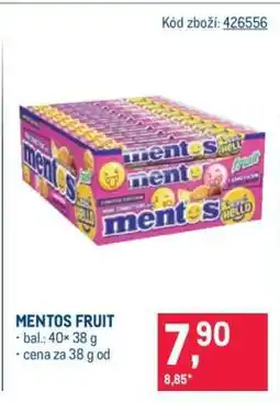 Makro Mentos Fruit nabídka