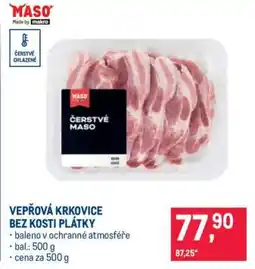 Makro Vepřová krkovice bez kosti – plátky nabídka