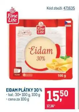 Makro Eidam plátky 30 % nabídka