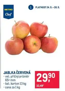Makro Jablka červená nabídka